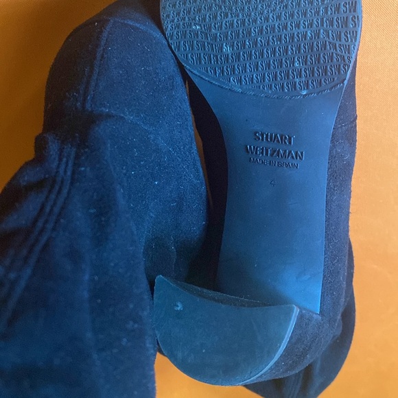 Stuart Weitzman Stretch Suede Sock Boots (Sz 4) - Picture 5 of 6